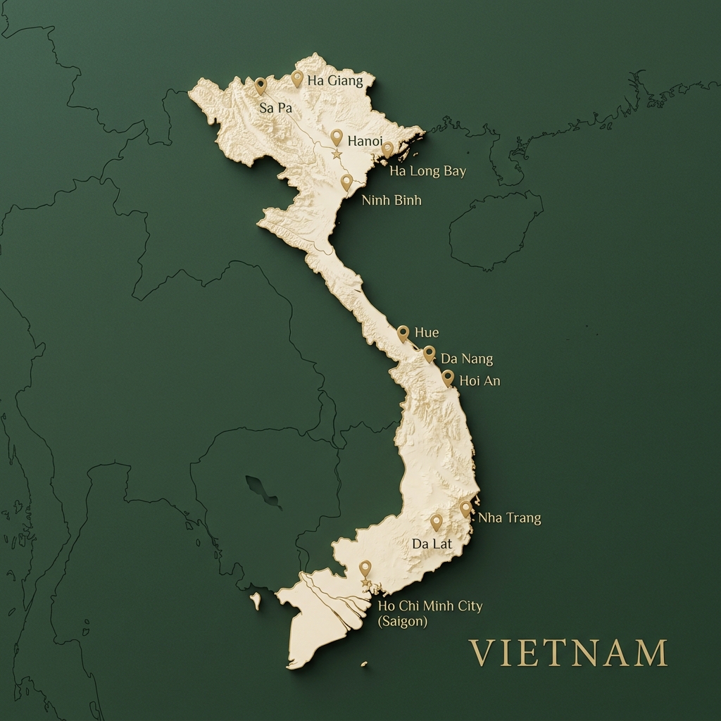 Map of Vietnam