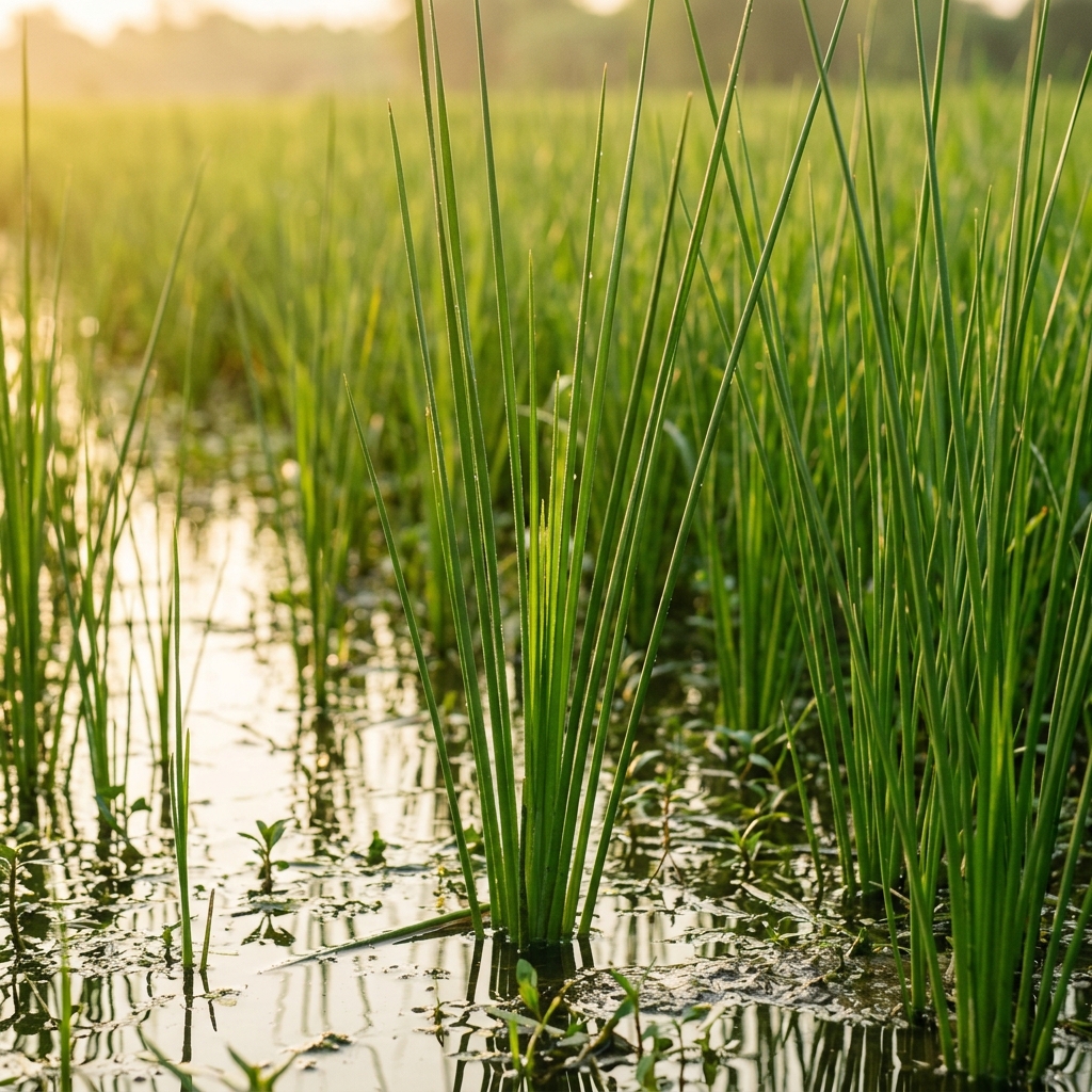Lepironia Grass Straws Field