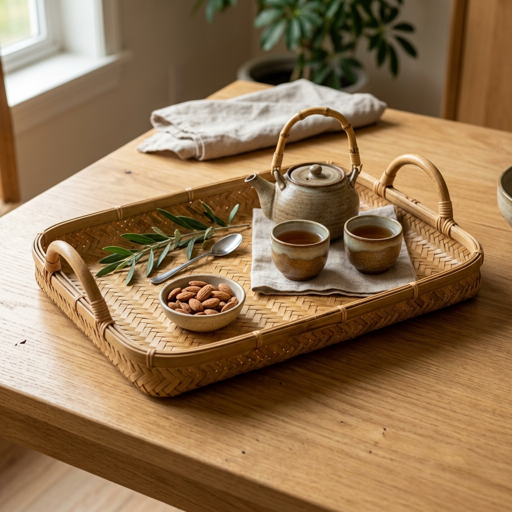 Elegant Bamboo Tray